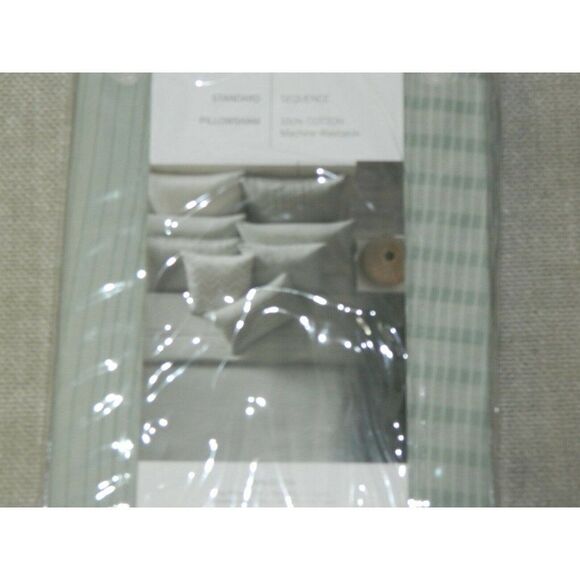 OAKE Sequence Pillow Sham  Standard Green 100% Cotton‎ - Picture 6 of 6